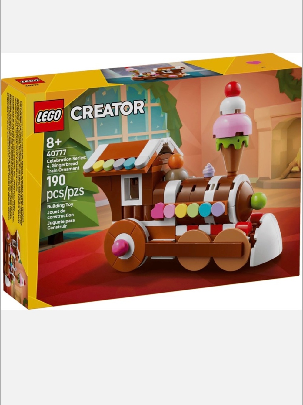 LEGO Creator Gingerbread Train w/ Multicolor Candy & Ice Cream Accents 40777